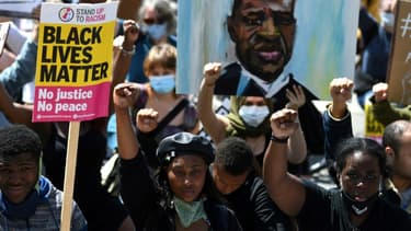 Manifestation contre le racisme et les violences policières, le 13 juin 2020 à Londres (photo d'illustration.)