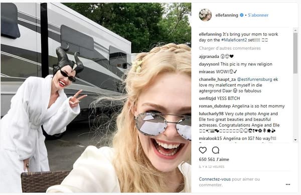 Elle Fanning et Angeline Jolie sur le tournage de Maléfique 2 Elle Fanning et Angeline Jolie sur le tournage de Maléfique 2