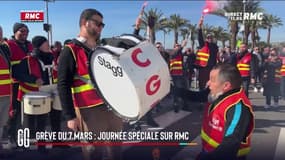 Réforme des retraites: au coeur de la manifestation à Nice