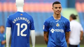 Mason Greenwood avec le maillot de Getafe, le 5 septembre