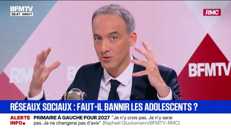 Tiktok est "une sorte de Fentanyl, de drogue qui est en train de vraiment pourrir l'esprit de nos mômes", déclare Raphaël Glucksmann ("Place Publique")