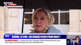 Maintien de l'ordre en manifestation: Marine Le Pen affirme avoir alerté Élisabeth Borne sur l'"échec flagrant du gouvernement"