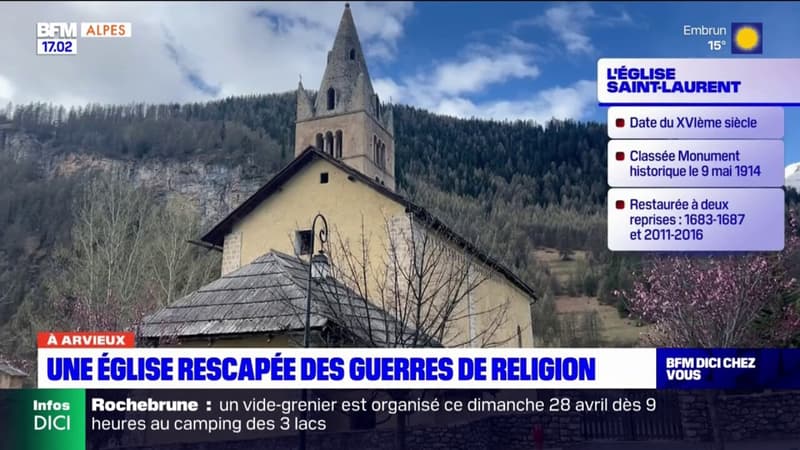 Hautes-Alpes: l'église d'Arvieux, une rescapée des guerres de religion