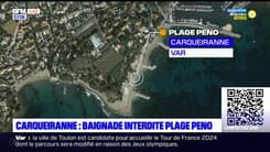  Carqueiranne: baignade interdite à la plage Peno