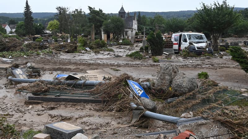 Des dégâts dans une ville allemande