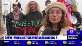 Manifestation contre la réforme des retraites à Rouen: "En tant que jeunes, on est aussi impactés par la réforme"