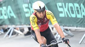 Le sprinteur français Bryan Coquard après la troisième étape du Tour de France, 7 juillet 2025