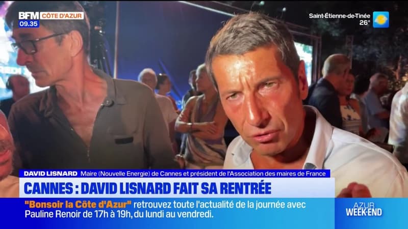 Cannes: David Lisnard fait sa rentrée politique