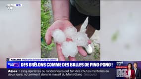 "Ça casse une vitre, ça casse deux vitres": Adeline raconte la pluie de grêlons qui s'est abbatue sur la commune de Marat, dans le Puy-de-Dôme