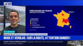 Neige et verglas: les conditions de circulation pour ce 24 décembre