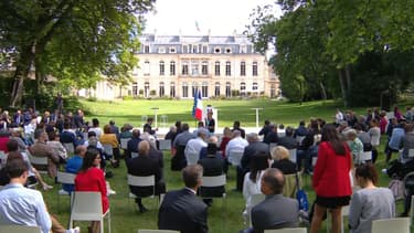 Les 150 citoyens de la Convention citoyenne pour le climat à l'Elysée le 20 juin 2020.