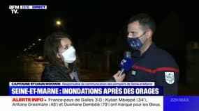 Inondations en Seine-et-Marne: "En moins d'une heure, l'équivalent de 15 jours de pluie est tombé", selon les pompiers