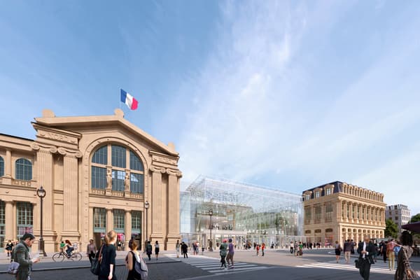 La future façade de la gare du Nord. La future façade de la gare du Nord.