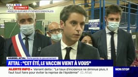 Gabriel Attal: "On peut à la fois aller à la plage et se faire vacciner"