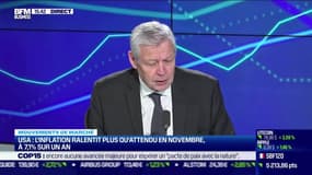 Franklin Pichard (Kiplink Finance) : L'inflation ralentit plus qu'attendu en novembre, à 7,1% sur un an, aux USA - 13/12