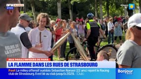 Strasbourg: la flamme a fait étape dans les rues de la ville