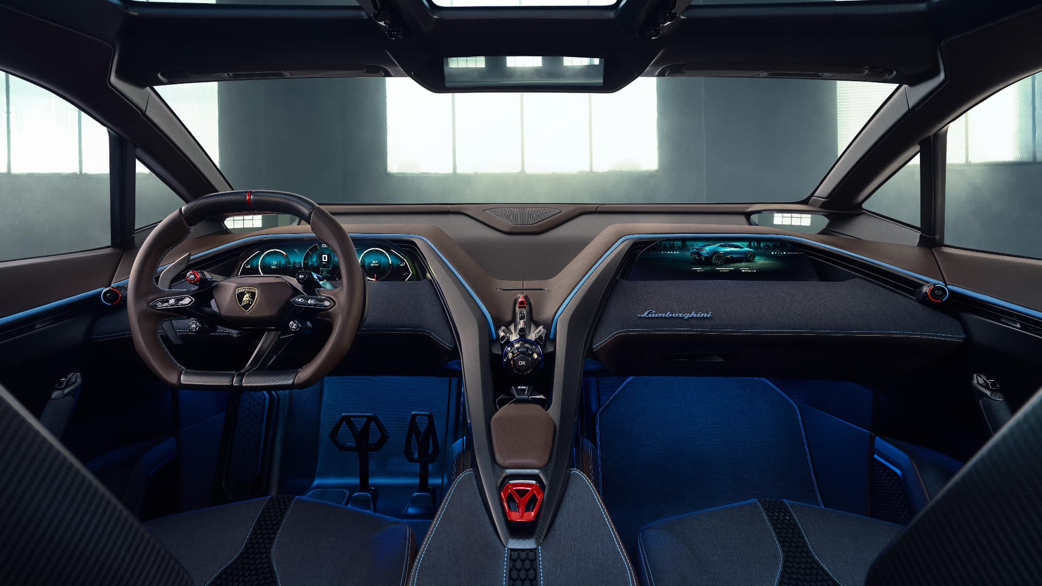 L'intérieur du concept Lamborghini Lanzador.