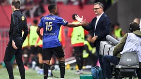 Franck Haise lors de Nice-Saint Etienne, le 20 septembre 2024.