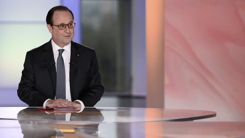 François Hollande lors de l'émission "Dialogues citoyens".