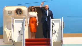 Donald et Melania Trump s'envolent pour une tournée diplomatique dont la première étape sera l'Arabie saoudite.