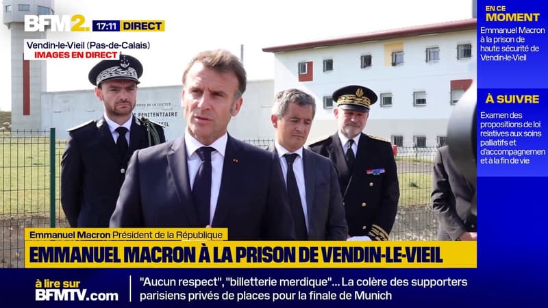 Prison de haute sécurité: Emmanuel Macron parle dune 