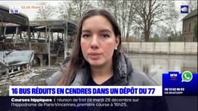 Seine-et-Marne: 16 bus réduits en cendres dans un dépôt