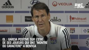 OL : Garcia positive sur l'état de ses joueurs qui ont "montré du caractère" à Benfica