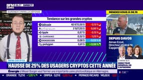 BFM Crypto : Hausse de 25% des usagers cryptos cette année - 18/01