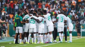 Les joueurs du Sénégal face au Cameroun à la CAN 2024.