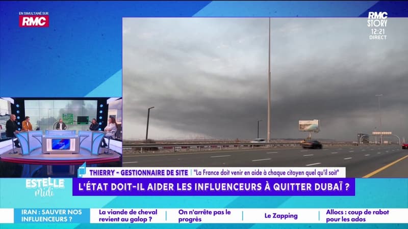 Influenceurs bloqués à Dubaï : "On va mettre en danger nos militaires", craint Thierry