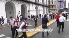 Ces serveurs font la course dans les rues de Buenos Aires