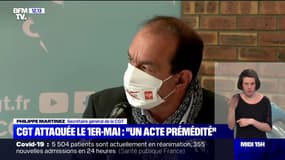 CGT attaquée le 1er mai: "un acte prémédité", selon Philippe Martinez