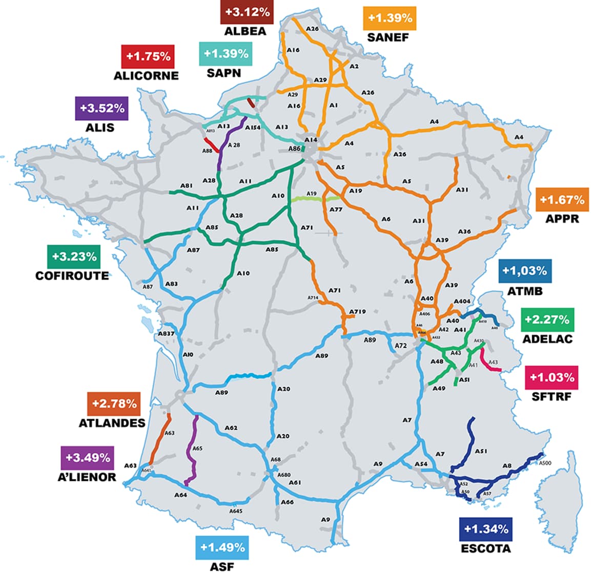Pourquoi les péages augmentent (encore) ce 1er février