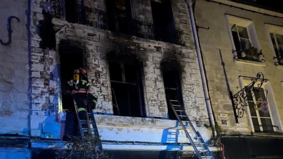 Un incendie s'est déclaré à Laon dans l'Aisne dans la nuit du 9 au 10 juin 2025.