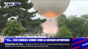 Les touristes affluent pour admirer la vasque olympique aux Tuileries 