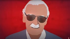 Dessin du visage de Stan Lee, diffusé dans le teaser du documentaire qui lui sera consacré