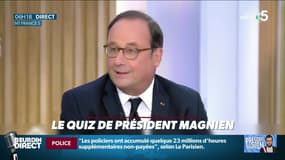 Qu'a dit François Hollande à Carla Bruni à Saint-Sulpice ? ... Relevez le quiz du Président Magnien !