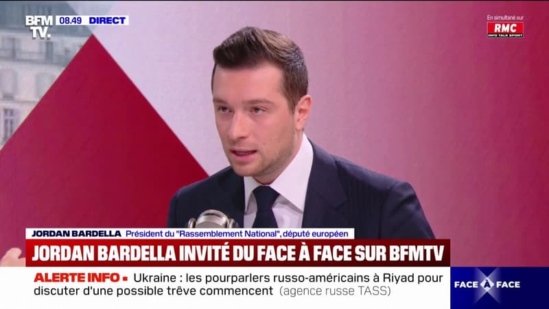 Gouvernement Bayrou: C'est beaucoup de bruit et très peu d'actes, estime Jordan Bardella, qui indique que son parti pourrait parfaitement le censurer