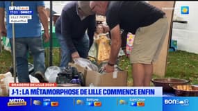 Braderie de Lille 2024: les brocanteurs s'installent à J-1 des festivités
