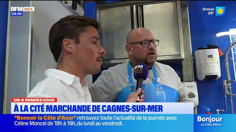 💬 On a rendez-vous au marché de Cagnes-sur-Mer avec le poissonnier de la cité marchande