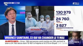 Coronavirus: 24.760 morts depuis le début de l'épidémie, 166 de plus en 24h