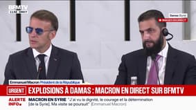 "L'histoire entre la Syrie et la France est une histoire de confiance qui est plus grande que nous", assure Emmanuel Macron à Damas