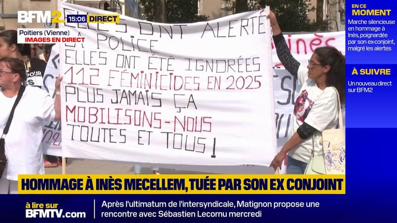 Poitiers: hommage Ã  InÃ¨s Mecellem, tuÃ©e par son ex-conjoint