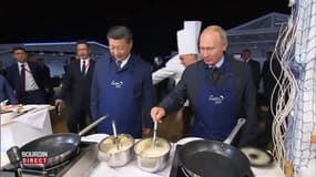 Quand les présidents russes et chinois font des crêpes