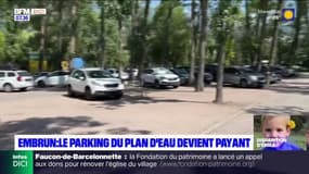 Le parking du plan d'eau d'Embrun devient payant jusqu'à la fin août