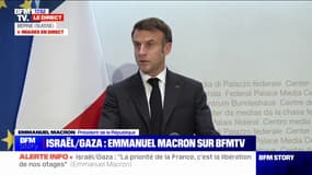 Israël/Gaza: "La France continuera d'œuvrer pour une solution à deux États", affirme Emmanuel Macron