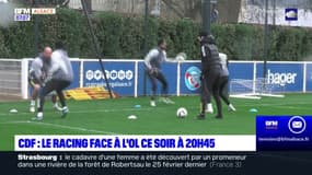 Coupe de France: le Racing face à l'OL ce mardi soir