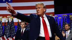 Donald Trump après sa victoire à l'élection américaine, le 6 novembre 2024