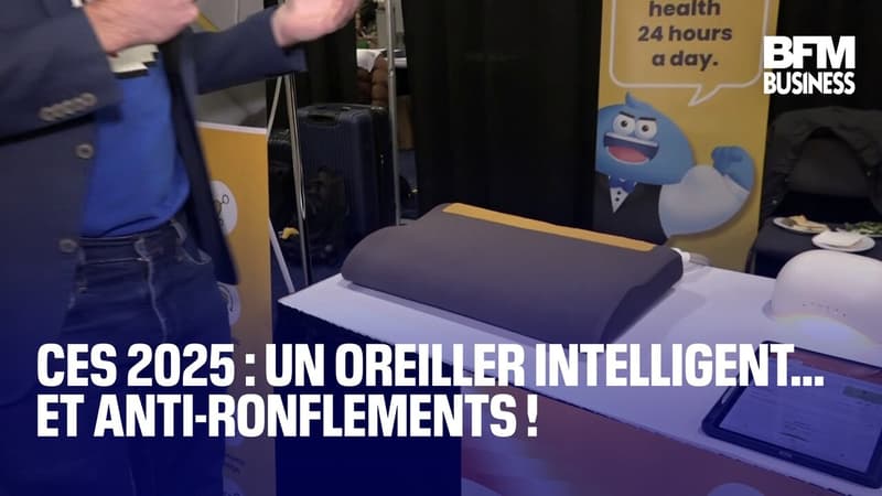 CES 2025 : un oreiller intelligent... et anti-ronflements !