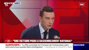 Loi immigration: "La réaction de Gérald Darmanin, c'est le signe d'un pouvoir qui perd pied", affirme Jordan Bardella